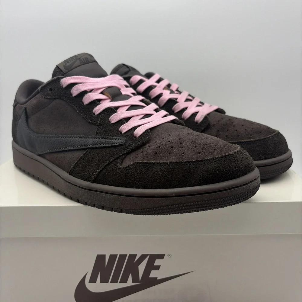 Size 12 - Travis Scott x Air Jordan 1 Retro OG SP Low Velvet Brown (DM7866-202)